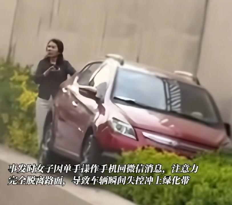 太原这位大姐女司机火了，飞车侧方入库，近2米高的隧道绿化带，直接爬上去，擦着隧道
