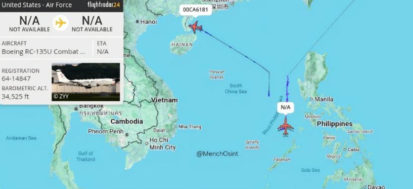 2月2日，南海黄岩岛附近空域出现了一幕颇具象征意义的空中对峙：一架“翼龙-10”