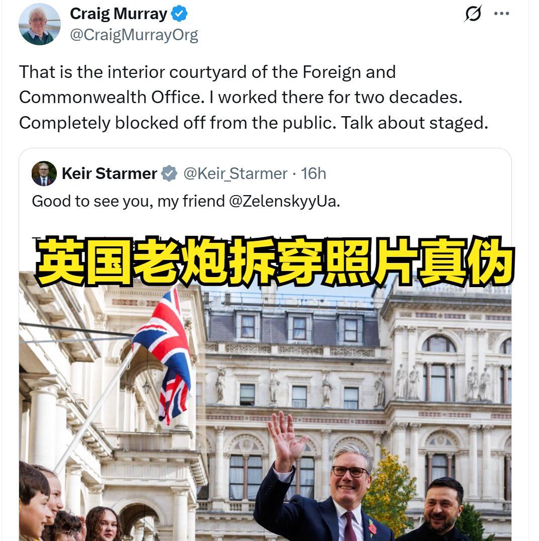 泽连斯基在英国获得当地民众追捧?竟然是摆拍——一名英国老炮,指认泽连斯基和英