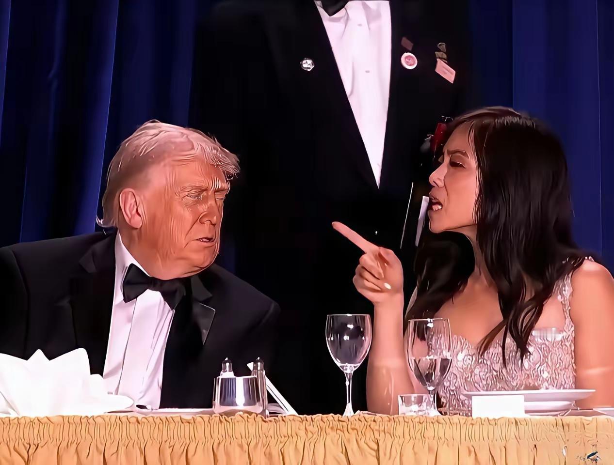 很好奇，这个亚裔女子是何方神圣，竟然敢对特朗普“指点江山”？只可惜，当枪声响起