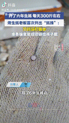 可见珍稀程度！广东惠州，男子开了六年的生蚝店，每天要开300斤左右的生蚝，第一次