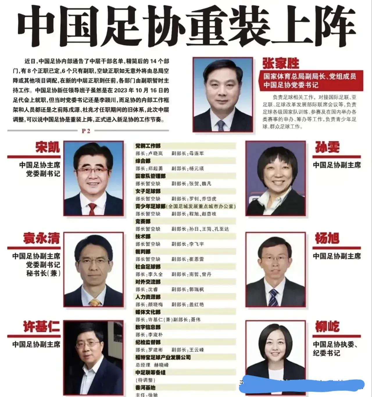 给中国足协正名，谁能想到管理全国足球的足协编制人员才150名，才14个部门，不是