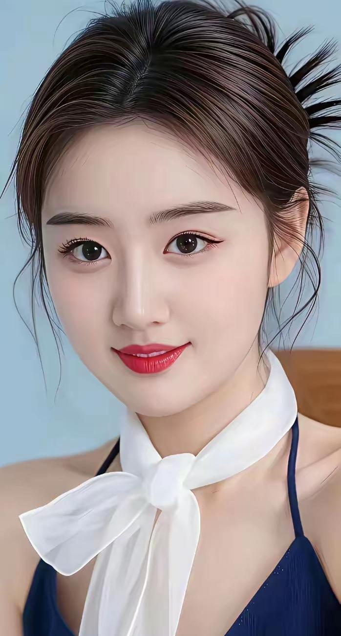 这姑娘打扮得真漂亮！