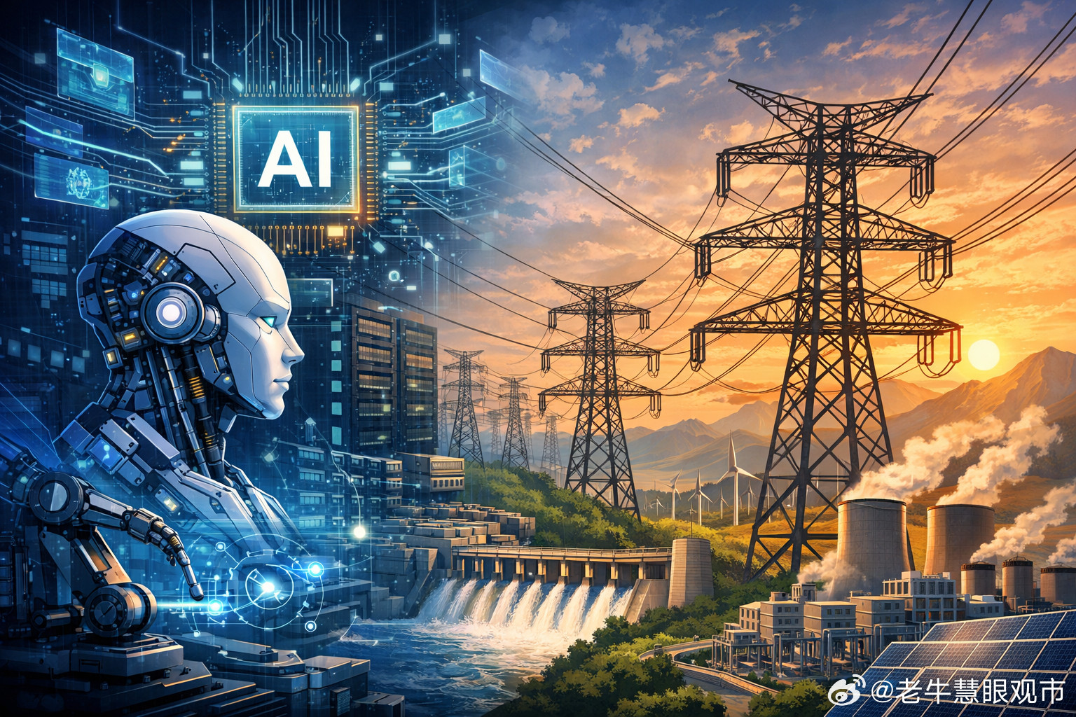 别只盯着芯片了，AI真正的胜负手在电网这场席卷全球的AI竞赛，表面看起来拼的是模