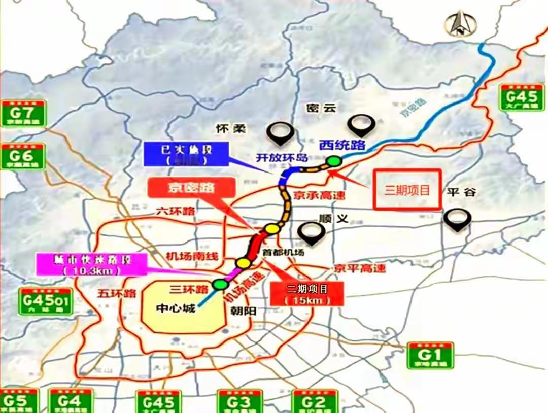 北京东北部喜迎“交通加速器”！京密路三期快速化改造火热建设中，高速标准串联顺义、