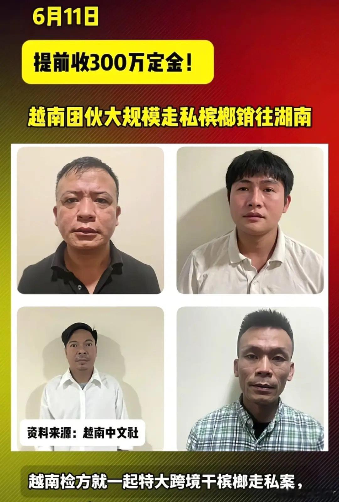 太疯狂了，越南团伙向湖南大规模走私槟榔，趁夜间通过边境小道、破损围栏偷运过境，涉
