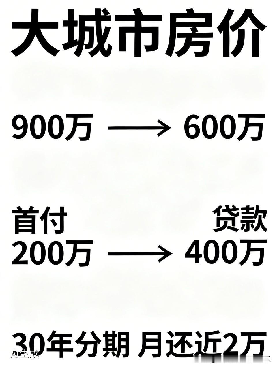 现在大城市的房价，哪怕是已经跌了那么久了，但依旧不便宜。像是北京、上海一套90