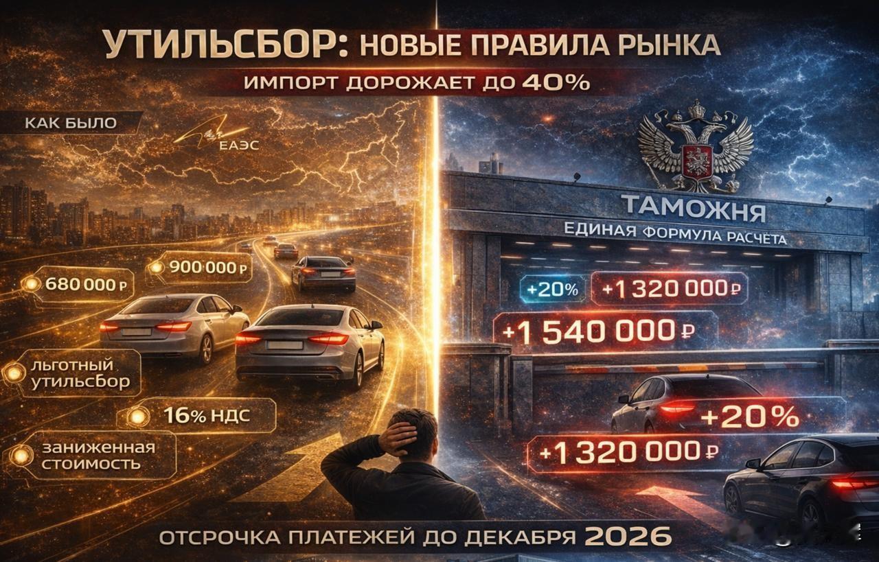 新回收税将封闭欧亚经济联盟边界：从4月1日起，俄罗斯汽车将涨价40%俄罗斯