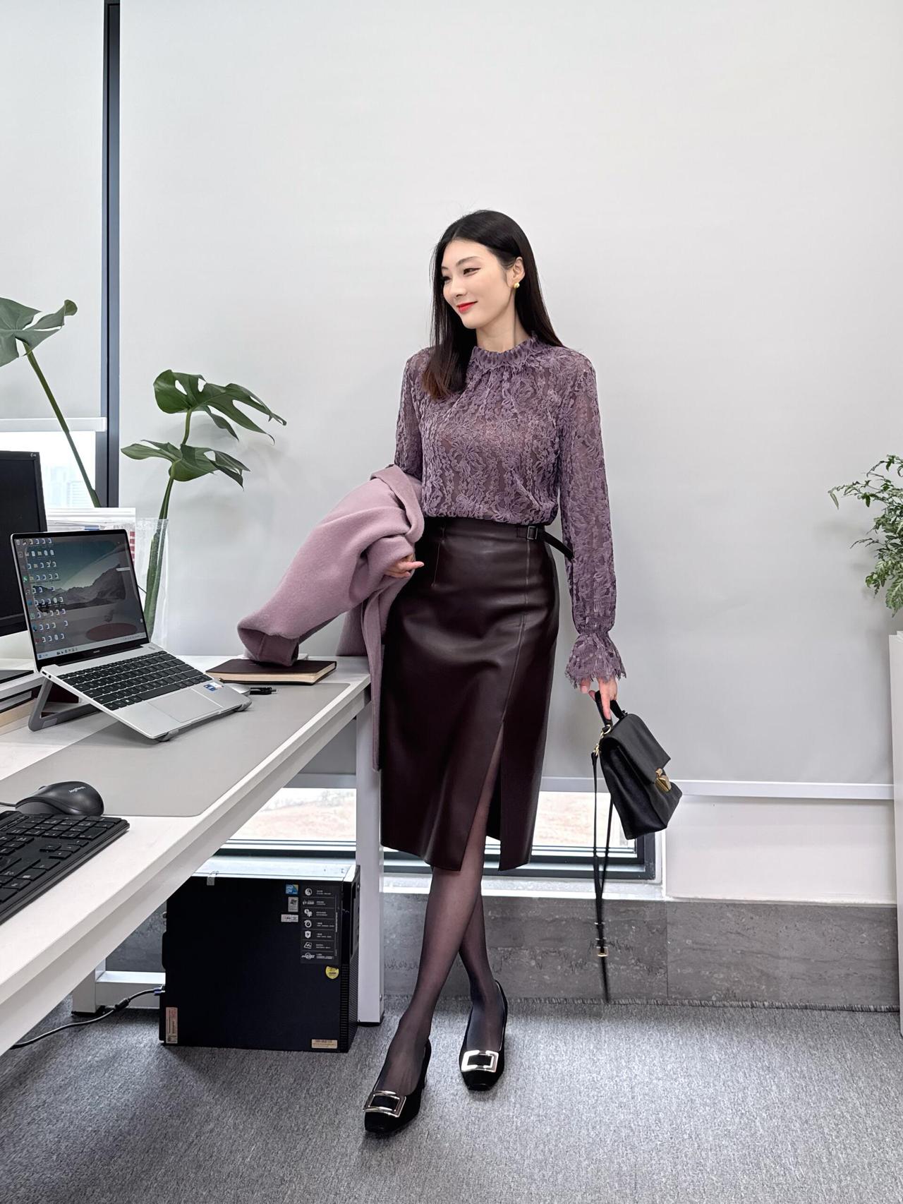 领导的穿搭｜9️⃣套脱了大衣也很体面的内搭～|||到办公室脱了外套也很体面！