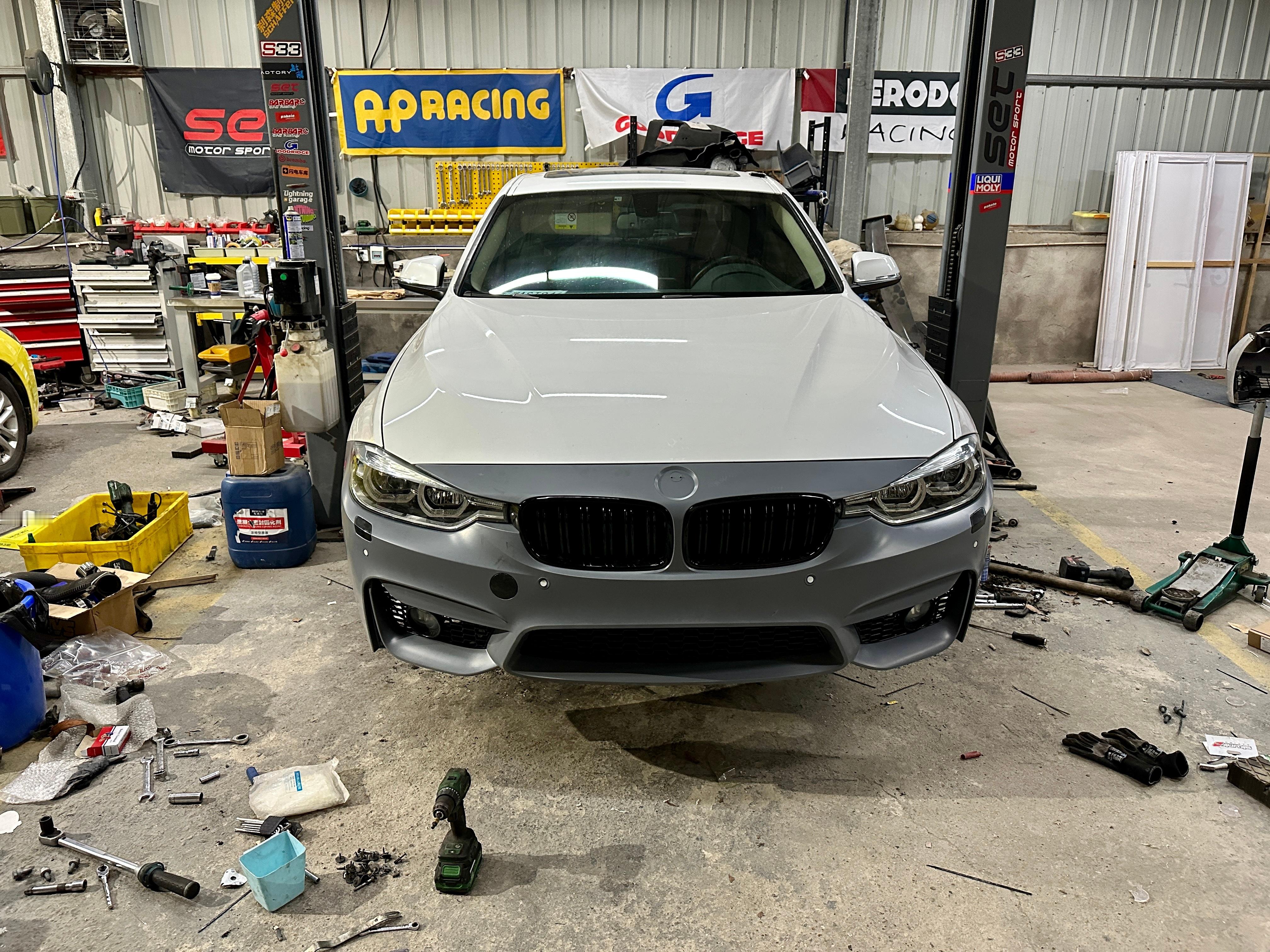 这个前杠改M3款。装上的难度如果是60分。那装好就是99分。不可能100分，因为