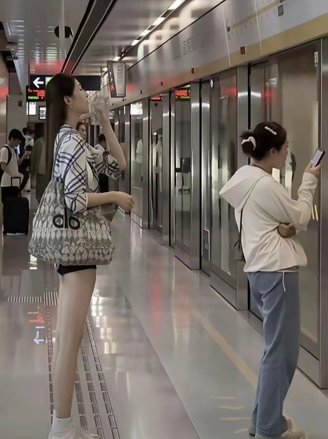 这张图片可以看出体态的重要性