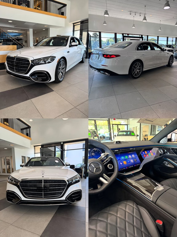 2027奔驰S5804MATIC，白色真的少见