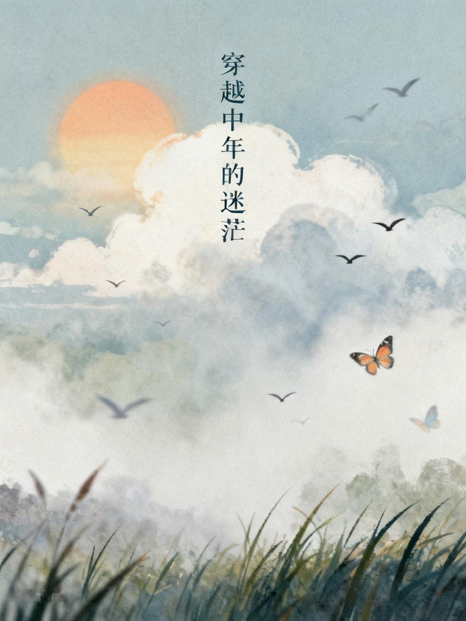 诗一首《穿越中年的迷茫》最近老想哭不是因为难过是因为孤独原来以为孤独是