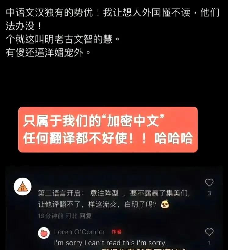 中文有自己的加密方式，我们看得懂，老外看不懂[捂脸哭][捂脸哭][捂脸哭]这个好这个好