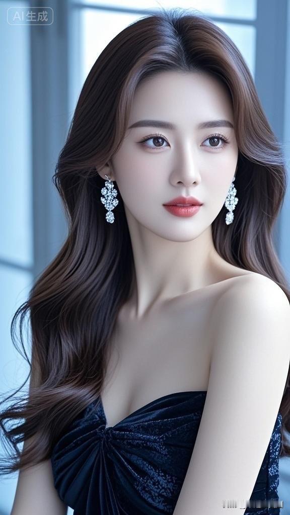 优雅蓝裙，闪耀珠宝，气质女神风范！💙✨