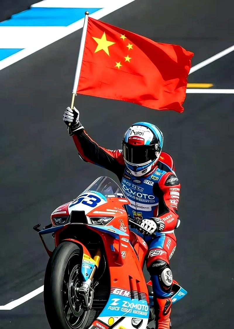国产摩托，直接在世界顶级赛场把冠军拿了！过去连个像样的车架钢都搞不明白，现在
