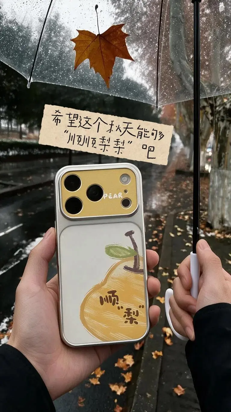 雨天氛围感手机 寓意手机壳手机壳