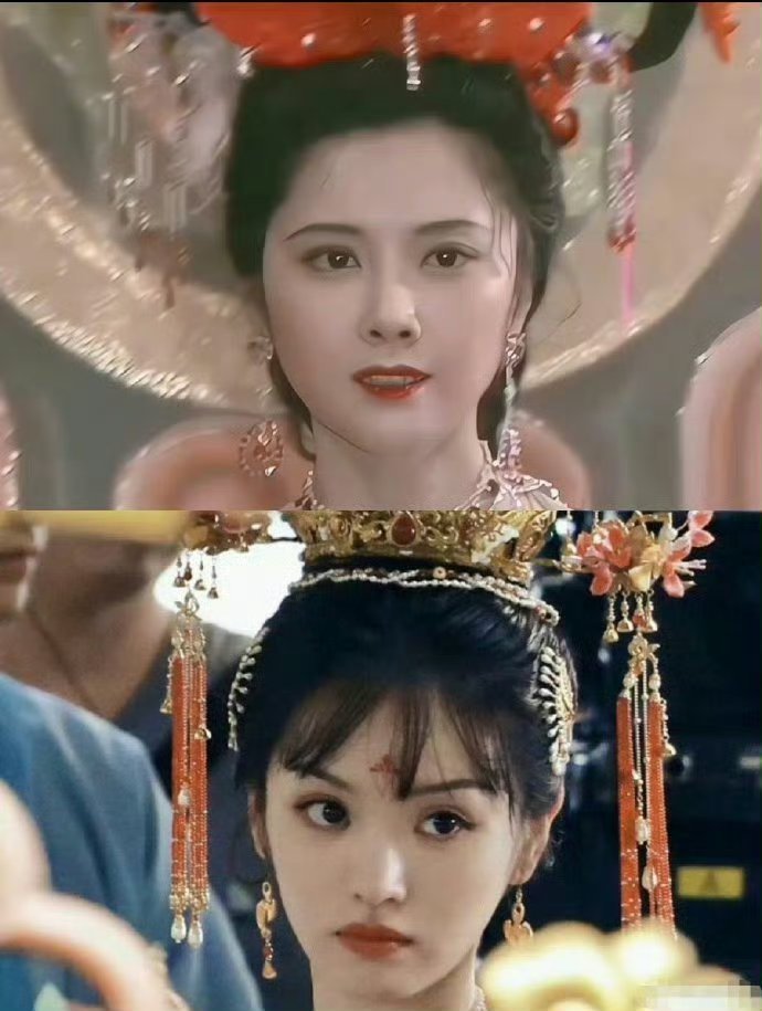 搞不懂现在的古装剧造型为什么不能像以前一样露出额头，非得用几绺发丝遮掩一下呢？没