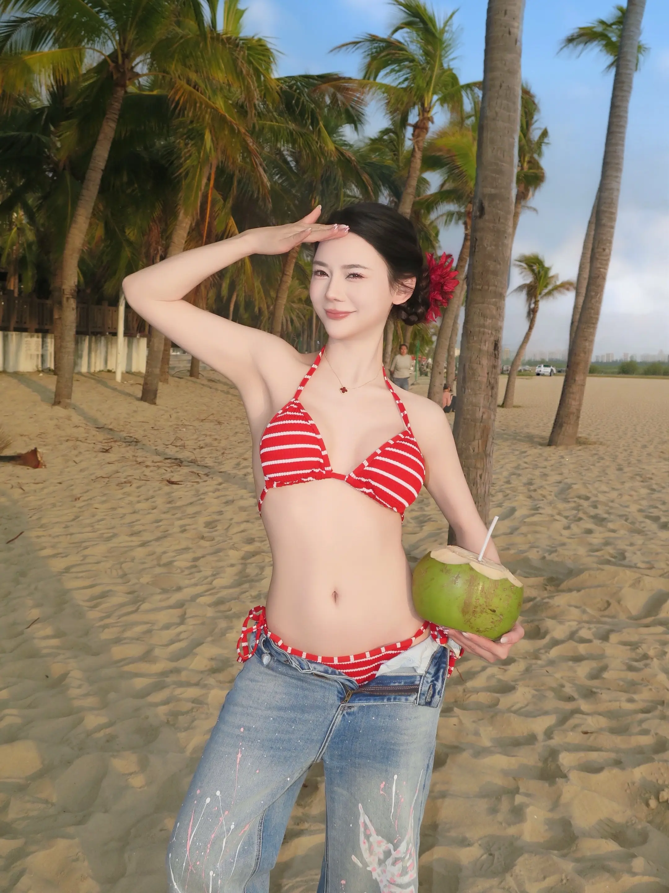 来三亚怎么能不拍👙。沙滩甜辣出片姿势！！