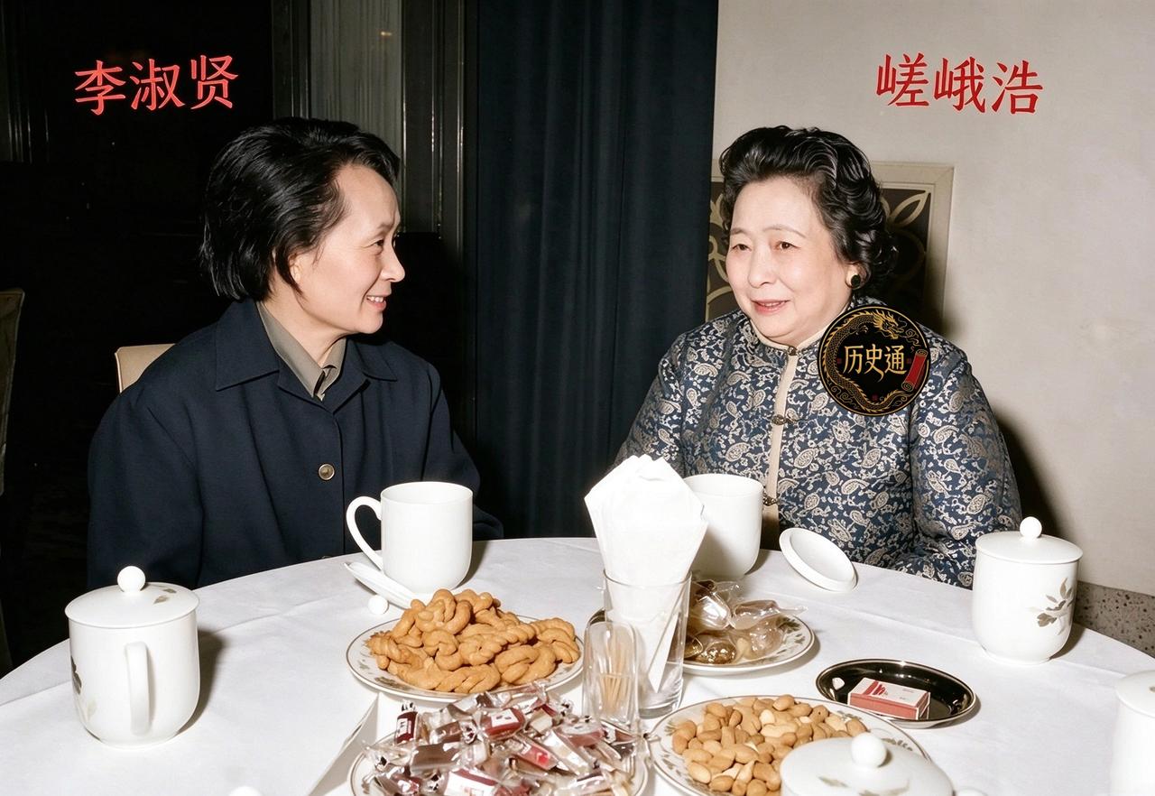 一九七八年十二月二十七日，北京一场迎新联欢会上，两位特殊的女人坐在一起。左边瘦小