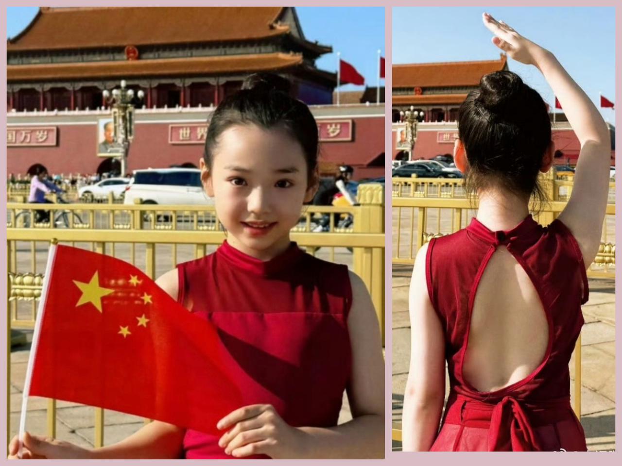 “小酒窝”今天最让人刮目相看的，不是脸庞精致小巧，皮肤白皙细腻，而是穿红色的