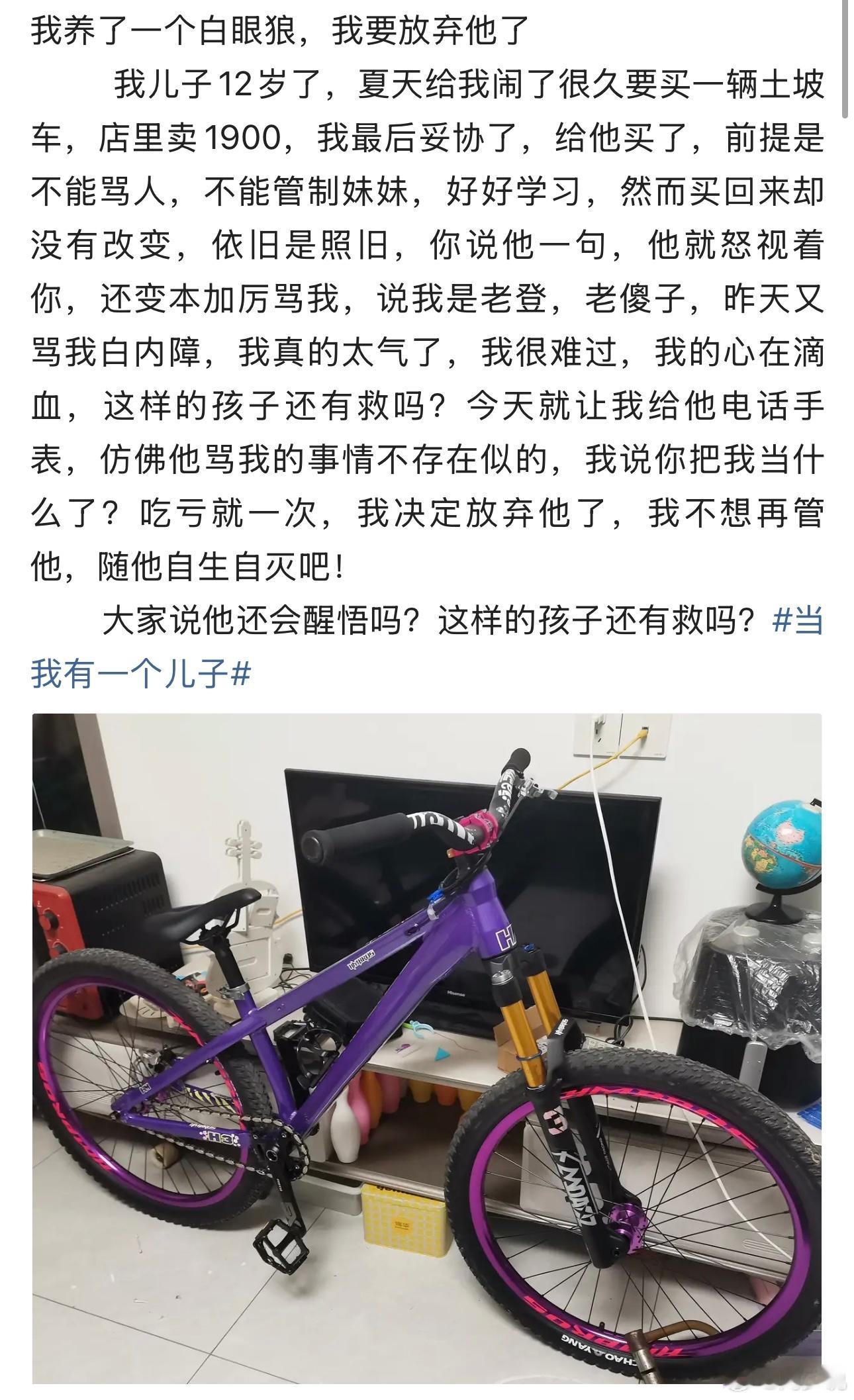 “我养了一个白眼狼，我要放弃他！”最近一位妈妈的哭诉，看哭也看怒了无数人。她心疼12岁的儿子，耐不住