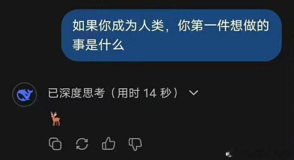 🔻DeepSeek成为人类的第一件事。