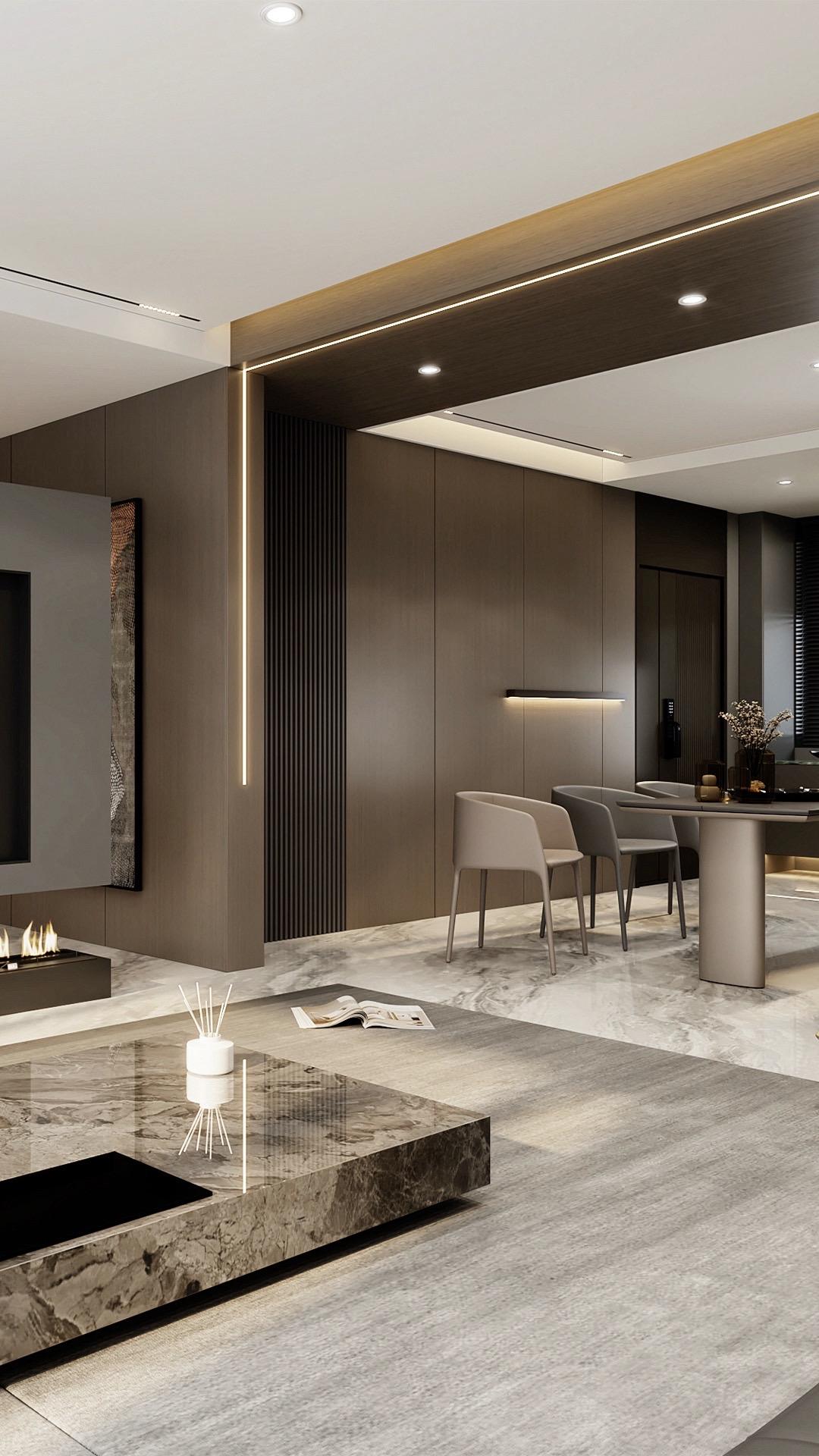 • 𝑳𝒀 𝑫𝑬𝑺𝑰𝑮𝑵。83平 拆掉隔墙，客厅拥抱开放...