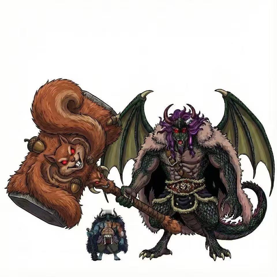 洛基和他的铁锤都拥有果实能力，凯多对比好搞笑🤣海贼王海贼王