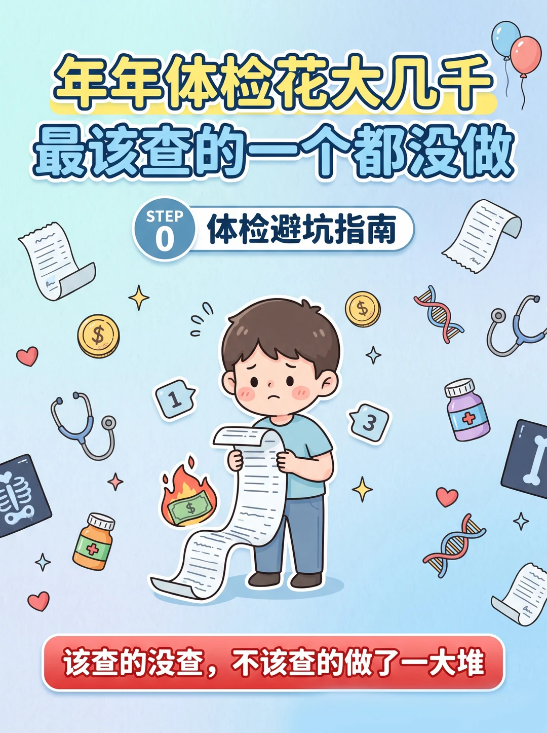年年体检花大几千，最该查的一个都没做！
