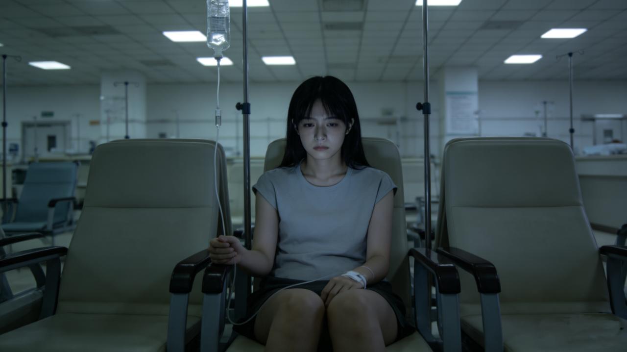 凌晨两点，她翻到前男友的信息——他结婚了。新娘很普通，笑起来有点傻。她截图发给