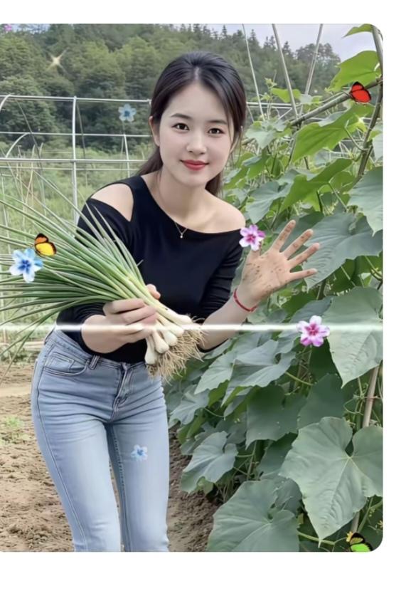 “早餐”超简单生在农村也挺好；吃菜真的很方便；现吃现拔真新鲜；今天先把黄