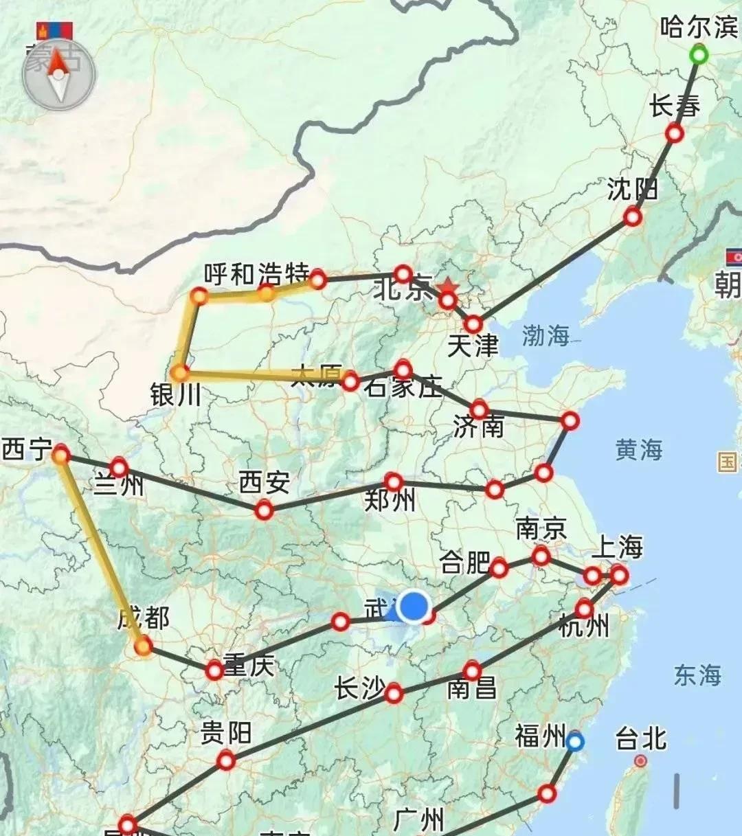 如果沿着这条线路走一圈，人生也无憾了吧，不知道现实中有没有人实现这一目标