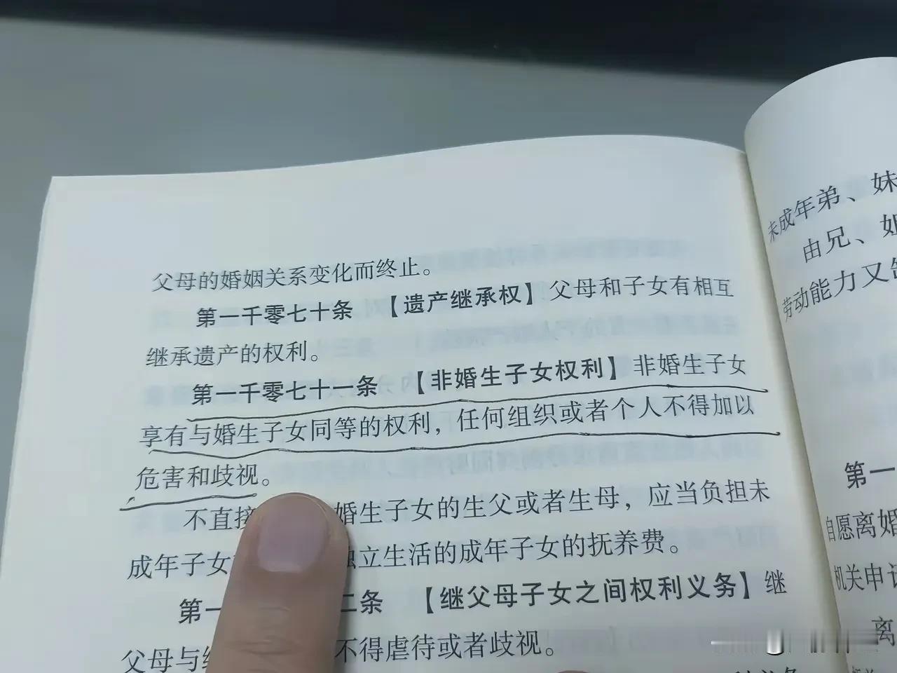 遗产继承：非婚生子享有与婚生子同等权利你的钱，国家法律说了算育儿补贴：