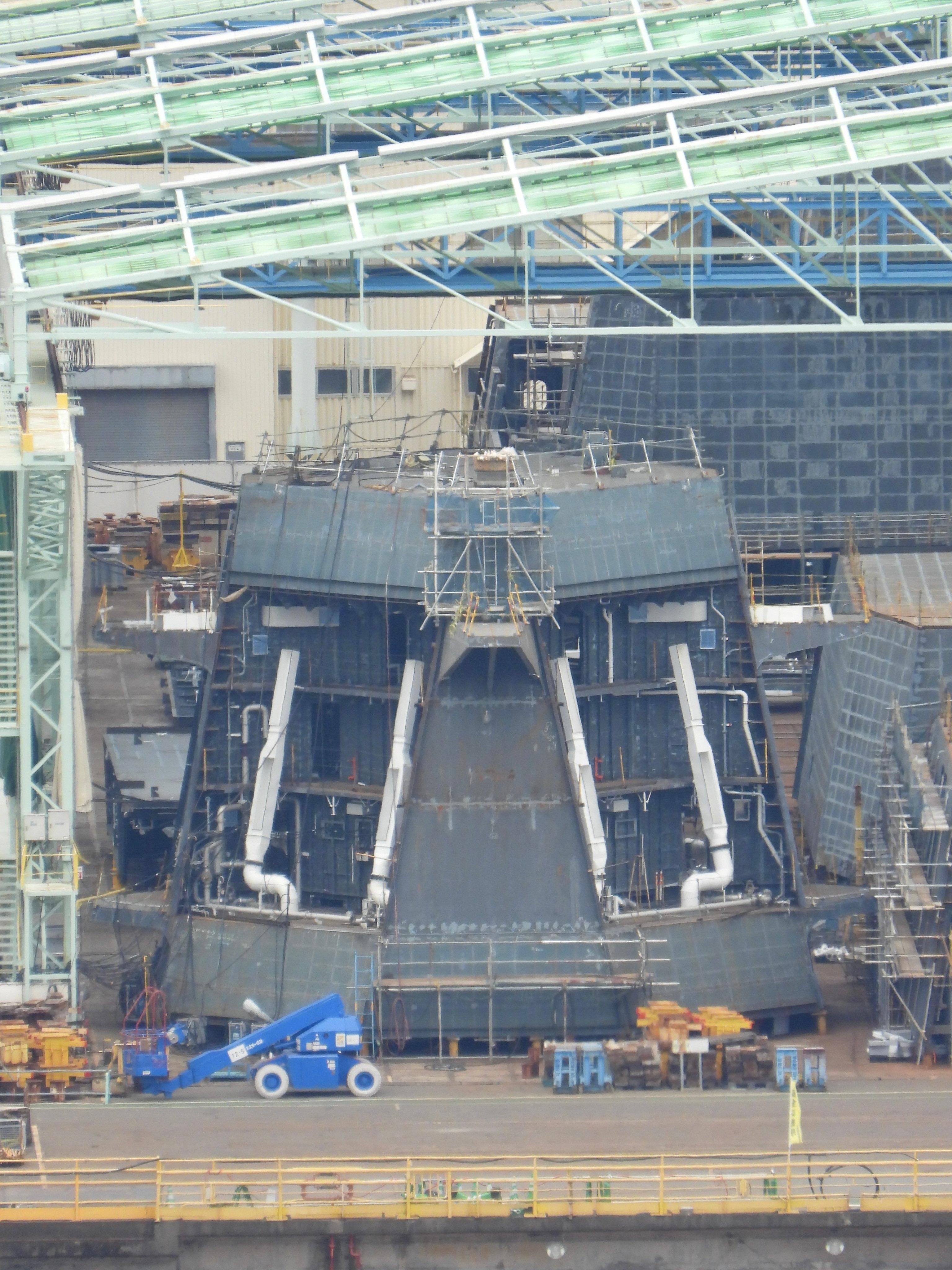每天认识一件兵器日本海自建造中的宙斯盾系统搭载舰（ASEV）CG‑191图