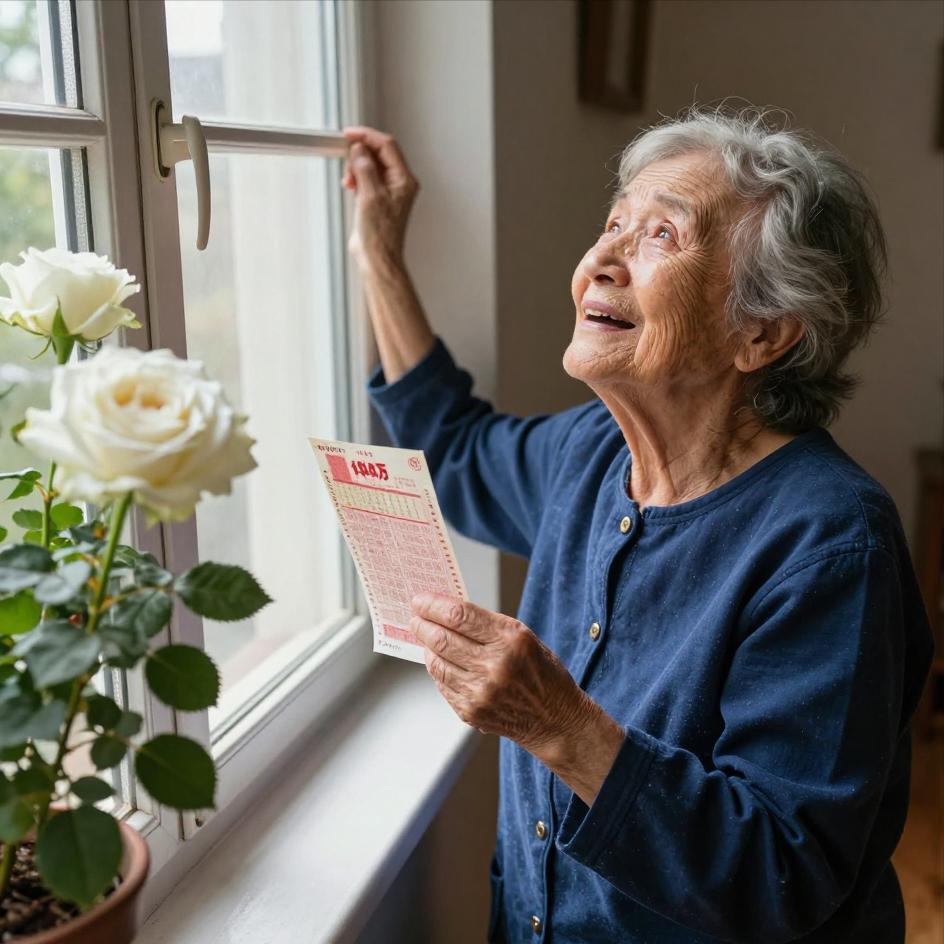 老奶奶中1494万彩票大奖，当场决定给老伴买宝马‌3月6号，一位老奶奶买彩票，