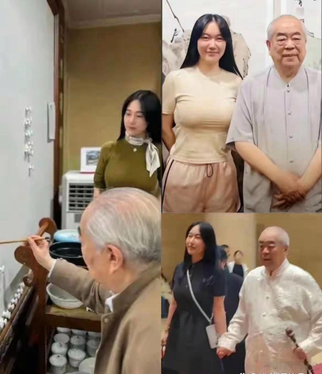 87岁画家范曾老来得子，这比张纪中要雄起啊！厉害啊范曾和自己的现任妻子相差50多