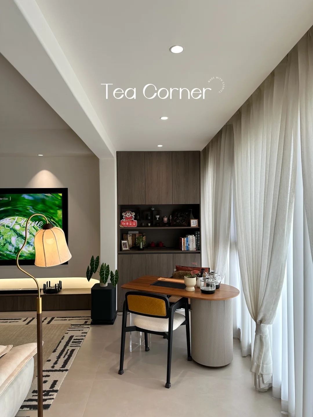 3m²阳台茶室抄作业指南｜附内部图