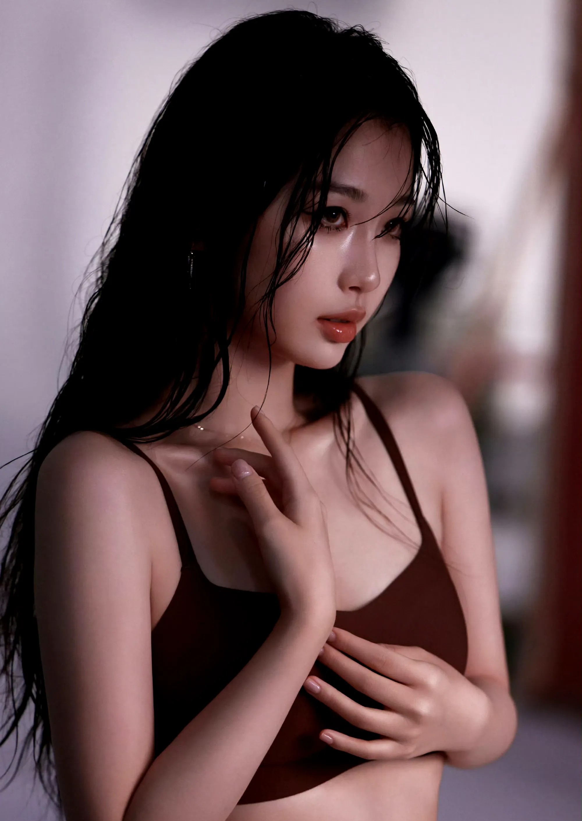 虞书欣，湿发诱惑