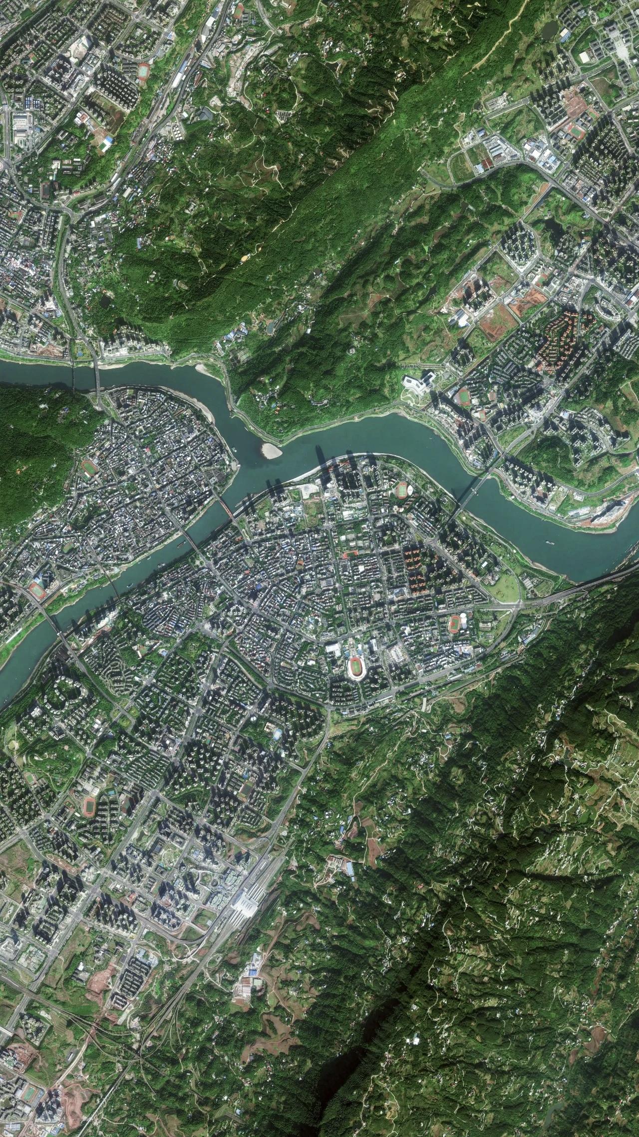 四川省宜宾市最近高清卫星图（5）