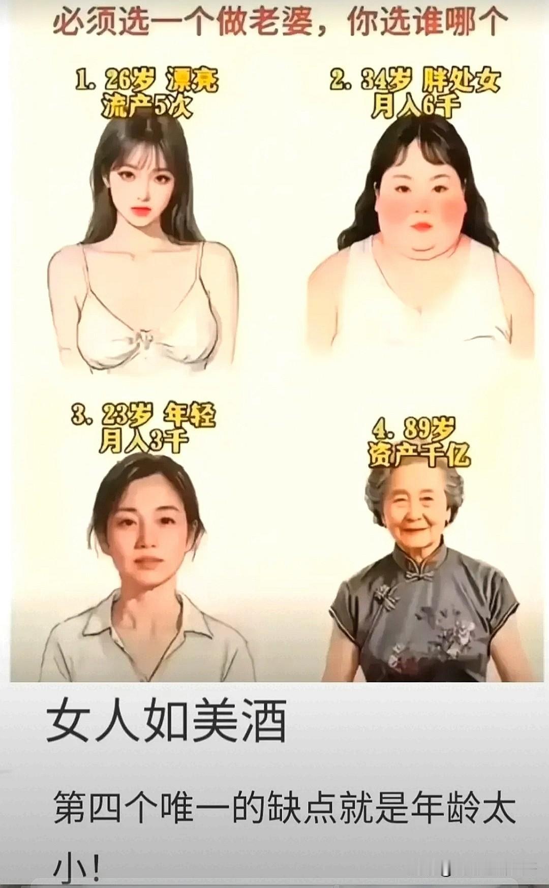 四位女性谁才是理想妻子?99%的人会选择她!但你真的了解她的过去吗?