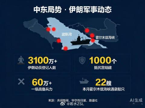 伊朗动员民众全面备战中东局势反复，原油居高不下，布伦特106美元，WTI逼近98