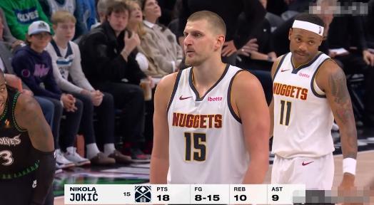 估计掘金巨星约基奇再也不想和戈登做队友了！在今天掘金客场以96：112不敌森林狼