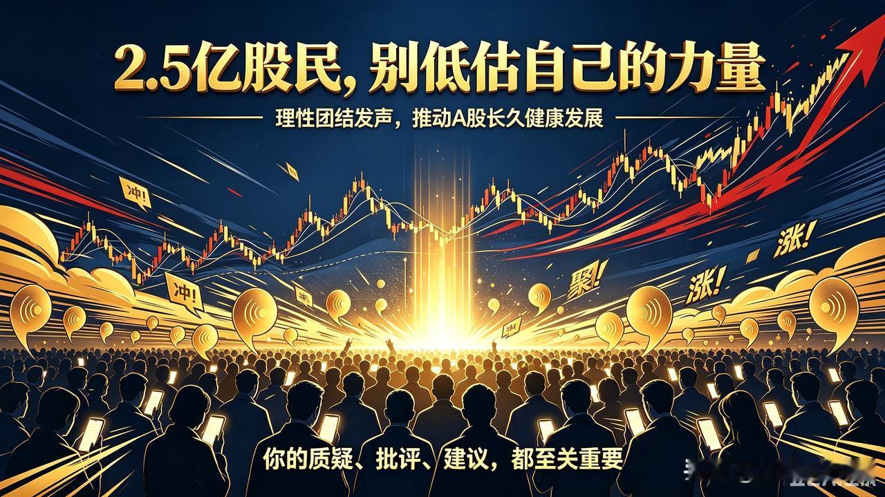 2.5亿股民，别低估自己的力量很显然，中国2.5亿股民，一直都严重低估了自