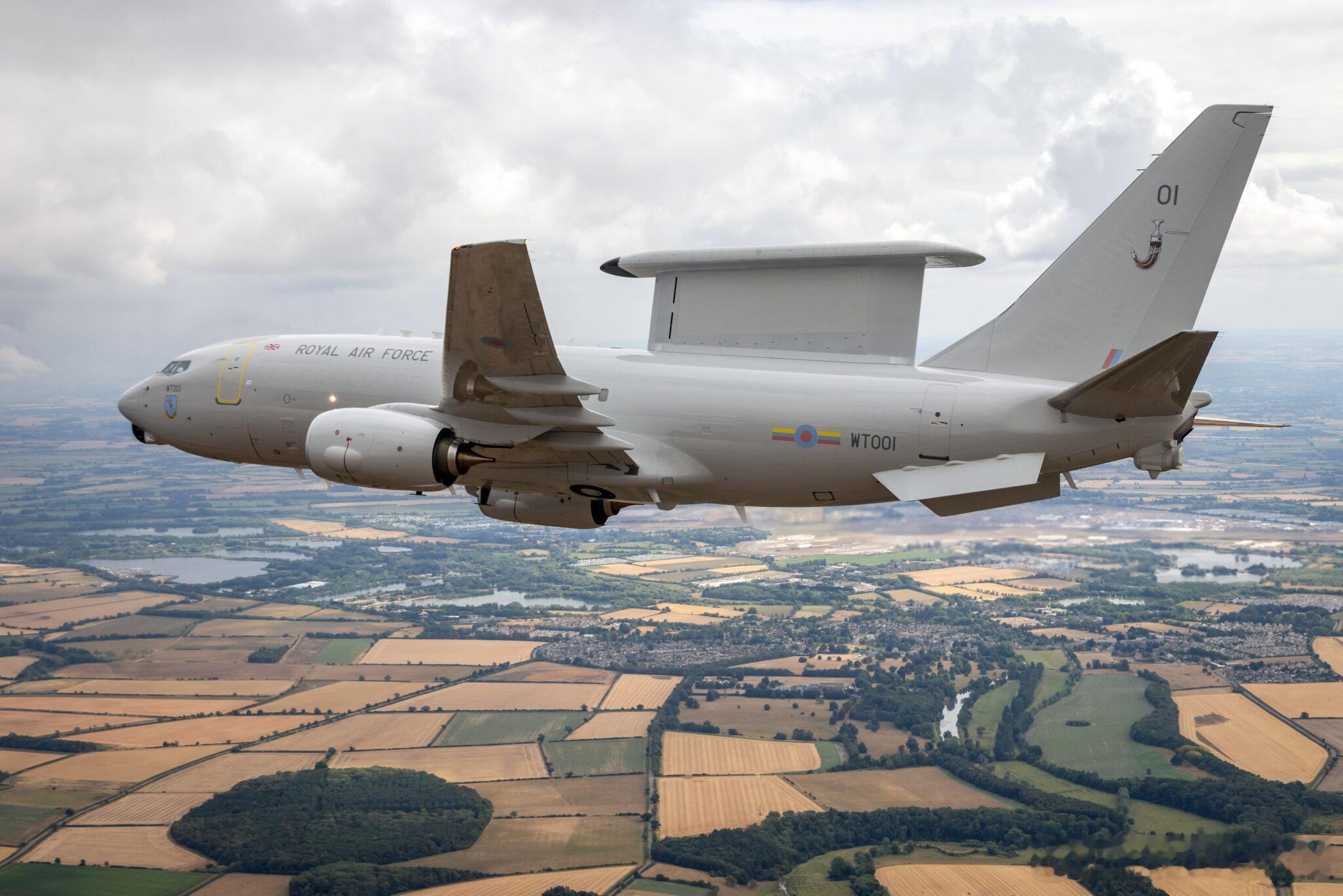 飞扬军事英国全新的波音“楔尾”AEW1空中预警机试飞项目进度严重滞后，该机型2