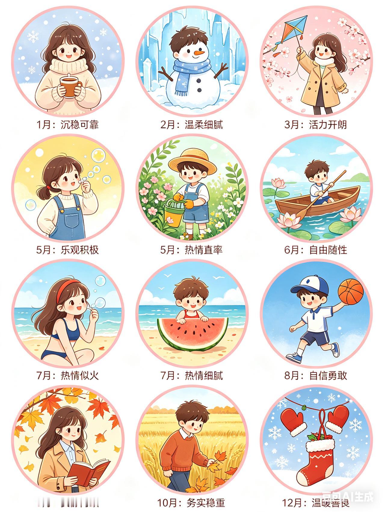 几月出生性格小总结1. 正月生：心善心软2. 二月生：爱较真3. 三月