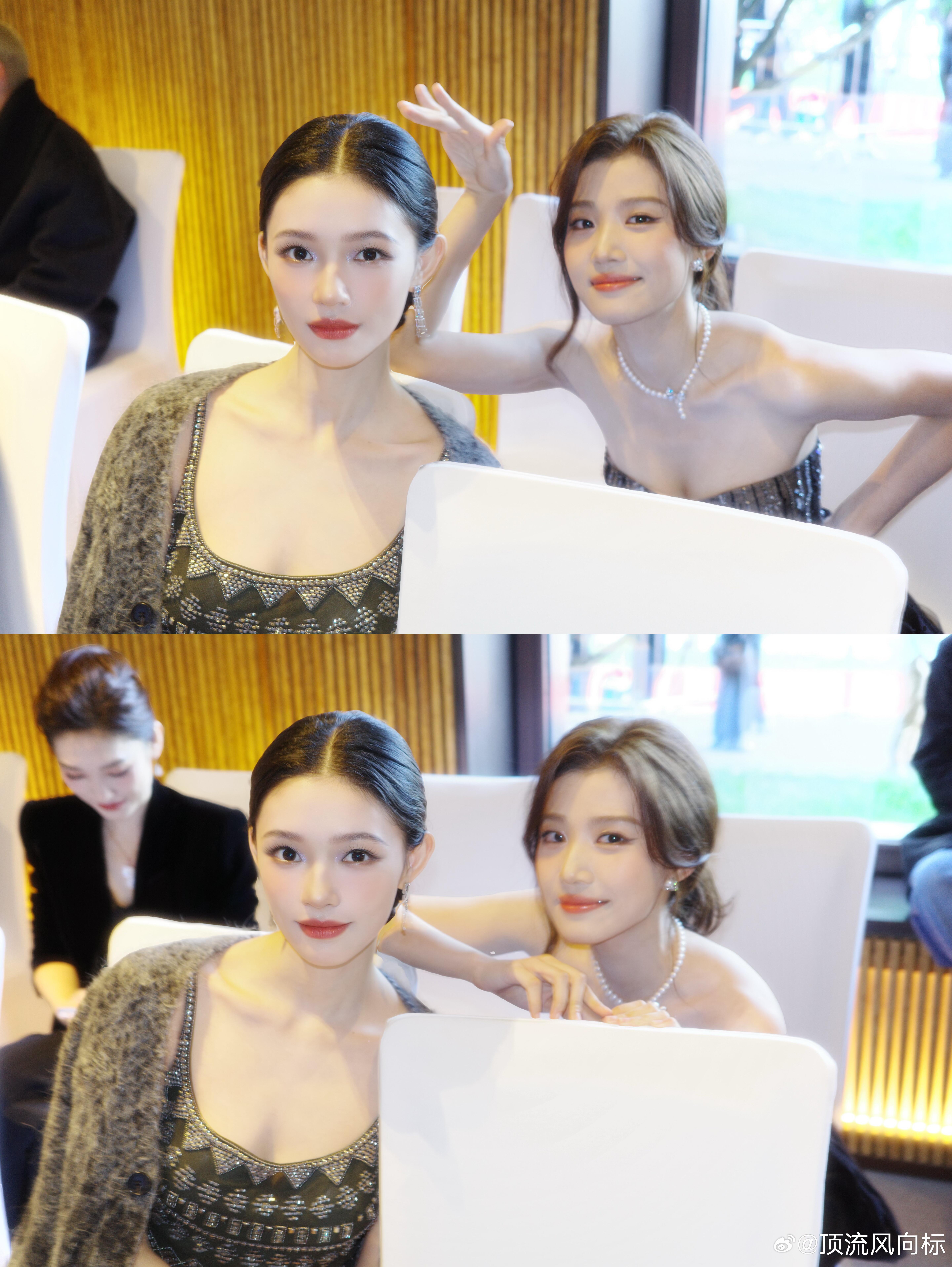 林允晒和娜扎以及卢昱晓的合照，美女含量好高​​​