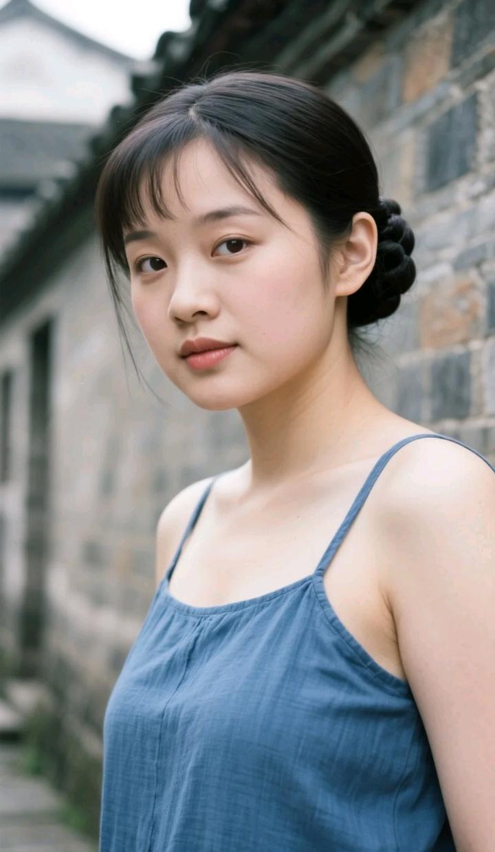 古风少女，青石巷里，一抹温柔笑意。生命健康和名利富贵哪个更为重要书香气质女孩