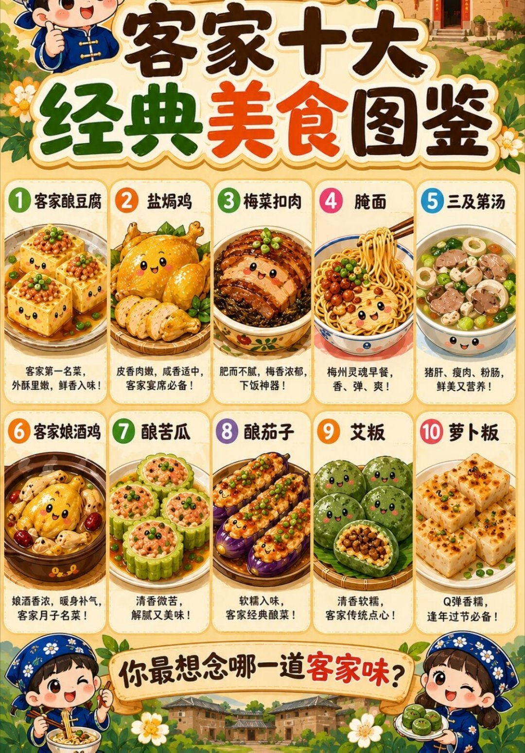 说起客家美食，你第一个想到的是什么?是香气扑鼻的盐焗鸡，还是客家人的灵魂早餐腌面