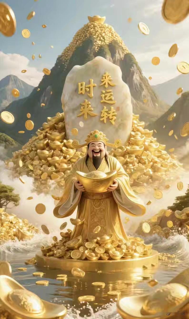 早上睁眼，打开手机，就刷到了财神来送财，注定今天你要走运了，经过前半年的